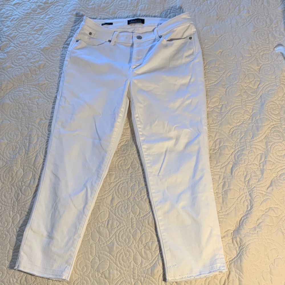 Talbots Flawless Five-Pocket White Jeans